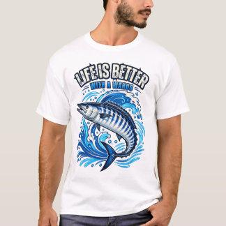 ワフーと一緒が最高に楽しい ジョークTシャツ Tシャツ