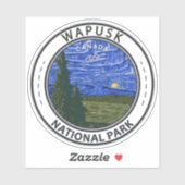 ワプスクナショナルパークノーザンライトズヴィンテージ シール (シート)