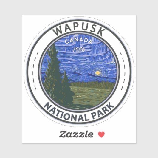 ワプスクナショナルパークノーザンライトズヴィンテージ シール (シート)