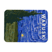 ワプスクナショナルパークノーザンライトズヴィンテージ マグネット (横)