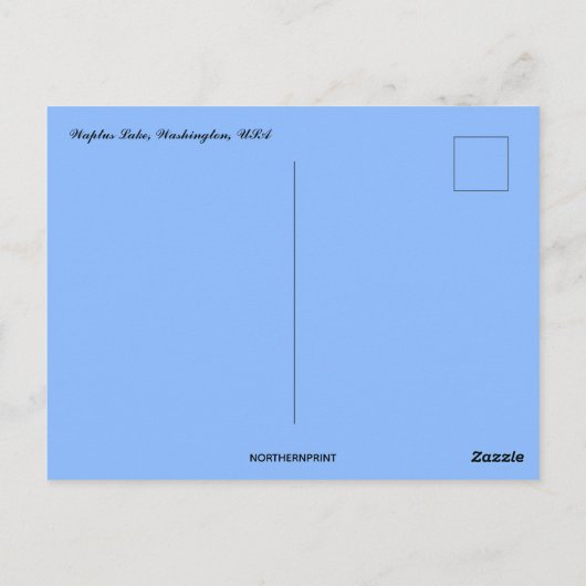 ワプトゥスレイクワシントン ポストカード (裏面)