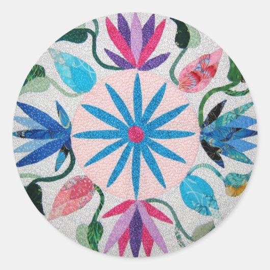 ワミキルトステッカー！ ラウンドシール (正面)