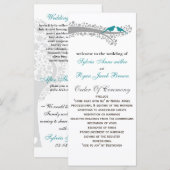 ワミツグミのブルーロブバード結婚式 プログラム (正面/裏面)