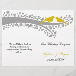 ワミツバメが折り畳んだ結婚式 プログラム