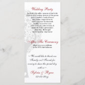 ワミツバメ結婚式 プログラム (裏面)