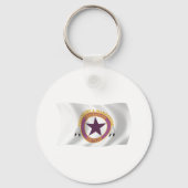 ワムパノアグ族国旗のキーチェーン キーホルダー (正面)