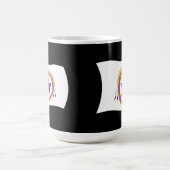 ワムパノアグ族国旗のマグカップ コーヒーマグカップ (中央)