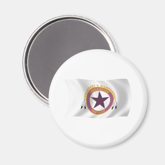 ワムパノアグ族国旗の磁石 マグネット (正面/裏面)