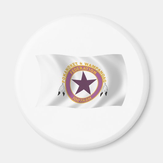 ワムパノアグ族国旗の磁石 マグネット (正面)