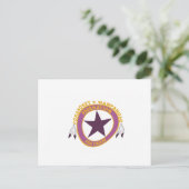 ワムパノアグ族旗はがき ポストカード (スタンド正面)