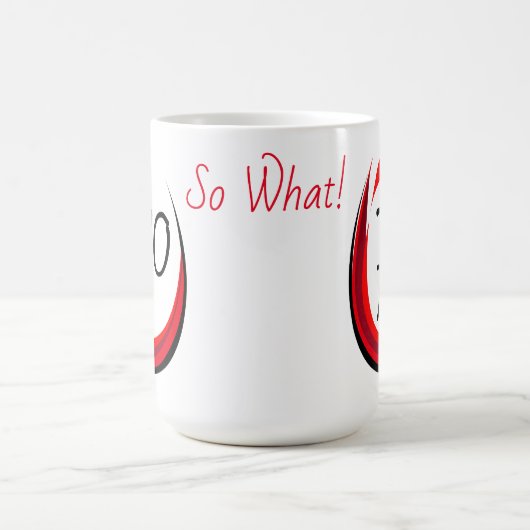 ワモダンイおもしろいングラス70だから何70歳の誕生日 モーフィングマグカップ (中央)