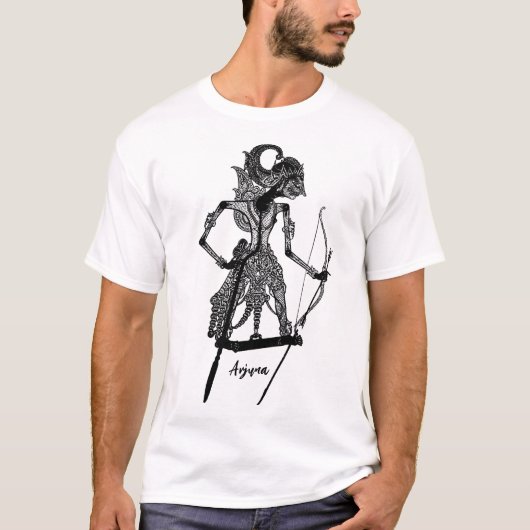 ワヤン アルトゥヌ, アルジュナ人形の影 Tシャツ (正面)