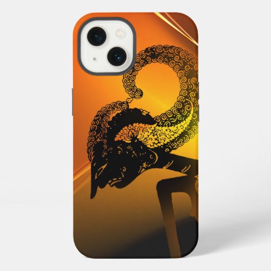 ワヤン アージュナ iPhone カース iPhoneケース (裏面)