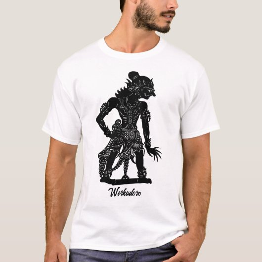 ワヤン・クリット人形の影 Tシャツ (正面)