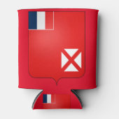 ワラとフツナのエンブレム 缶クーラー (正面)