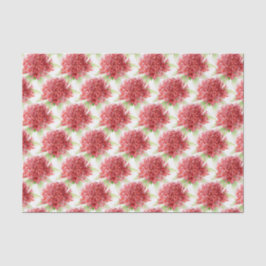 ワラタの花 水彩画 赤 ボタニック ティッシュペーパー 薄葉紙