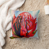 ワラタオーストラリア先住民フラワーウォーターカラー クッション (ブランケット)