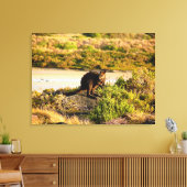 ワラビーオンザリバーサイド キャンバスプリント (インサイチュ (リビング))