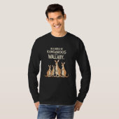 ワラビーオーストラリア野生動物有毛自然エクスプロー Tシャツ (正面フル)