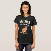 ワラビーオーストラリア野生動物有毛自然エクスプロー Tシャツ (正面フル)