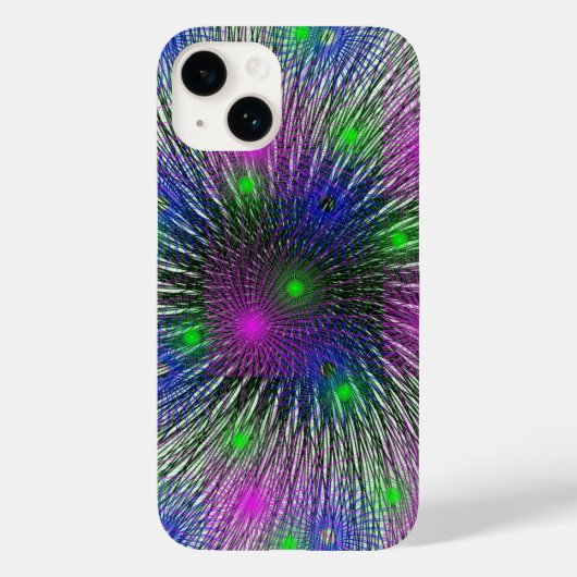 ワラミューズ | 放射抽象芸術IPhoneケース Case-Mate iPhoneケース (裏面)