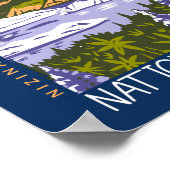 ワランゲルサンエリアスナショナルパーク動揺してヴィンテージ ポスター (角)