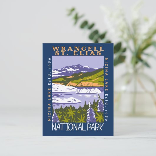 ワランゲルサンエリアスナショナルパーク動揺してヴィンテージ ポストカード (スタンド正面)