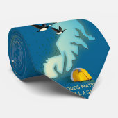 ワランゲルセントエリアスアラスカの地図 ネクタイ (ロール)