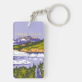 ワランジェルセントエリアスナショナルパークニジナレイクアラスカ キーホルダー (裏面)