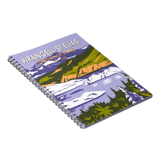 ワランジェルセントエリアスナショナルパークニジナレイクアラスカ ノートブック (右側)
