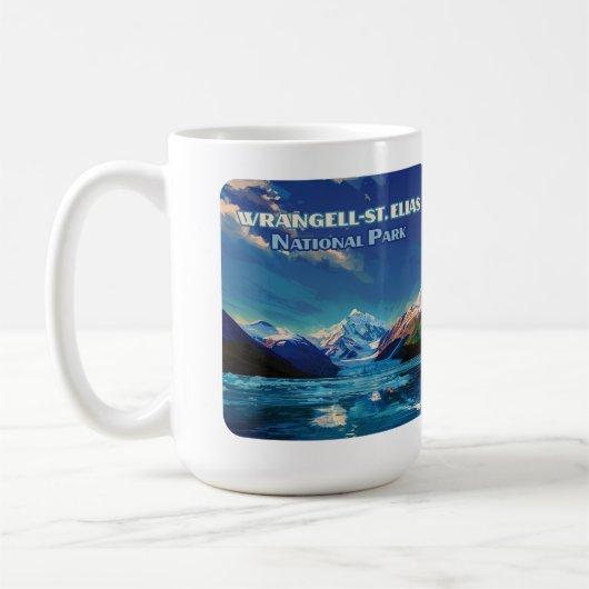 ワランジェルセントエリアス国立公園アラスカヴィンテージ コーヒーマグカップ (左)