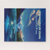 ワランジェルセントエリアス国立公園アラスカヴィンテージ ジグソーパズル (横)