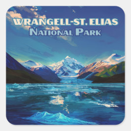ワランジェルセントエリアス国立公園アラスカヴィンテージ スクエアシール