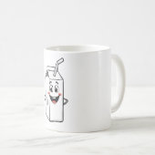 ワラ入りハッピーミルクカートン コーヒーマグカップ (正面右)