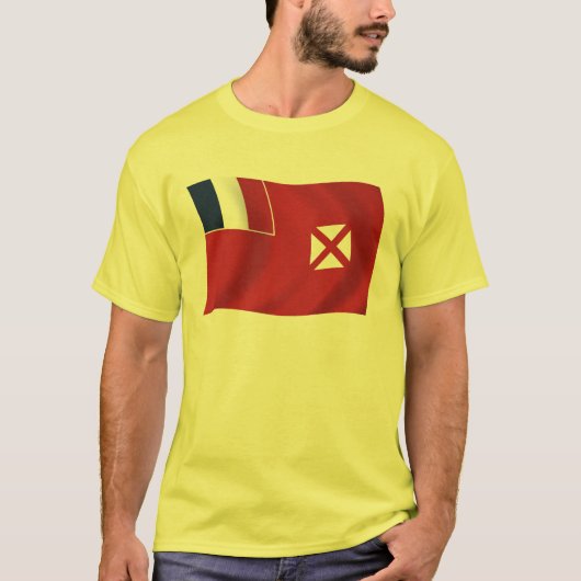 ワリス・フチュナの旗のシャツ Tシャツ (正面)