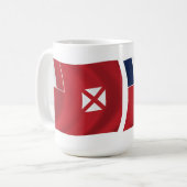 ワリス・フチュナ国旗マグカップ コーヒーマグカップ (正面左)