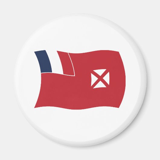 ワリス・フツナ国旗の磁石 マグネット (正面)