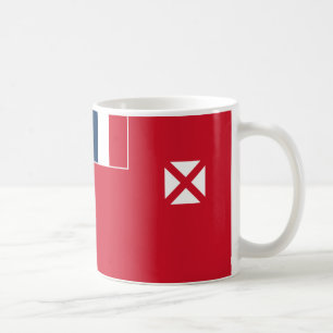 ワリス・フツナ国旗セラミックコーヒーマグ コーヒーマグカップ