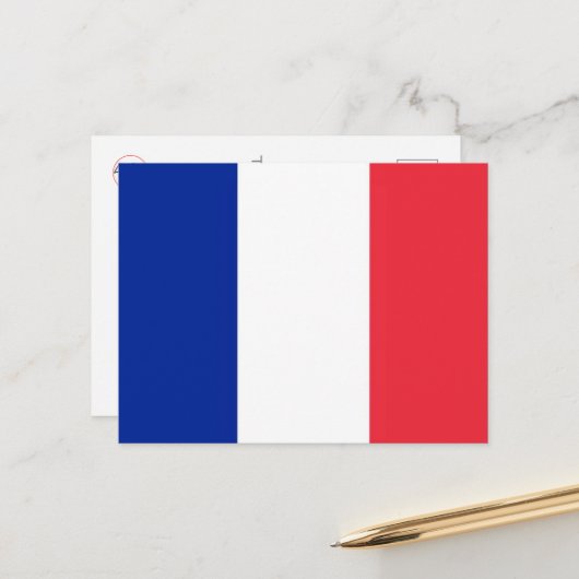 ワリス・フツナ国旗 –  ポストカード (正面/裏面インサイチュ)