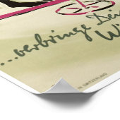 ワリス，ヴァレ，スイス，スキーポスター ポスター (角)