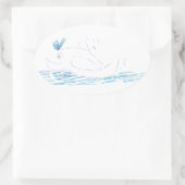 ワリーホエールオーバルシール 楕円形シール (バッグ)