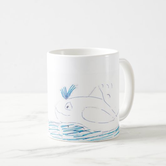 ワリーホエールマグ コーヒーマグカップ (正面右)