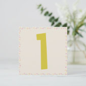 ワリー・ザ・キリン第1回誕生日パーティの招待状 招待状 (スタンド正面)