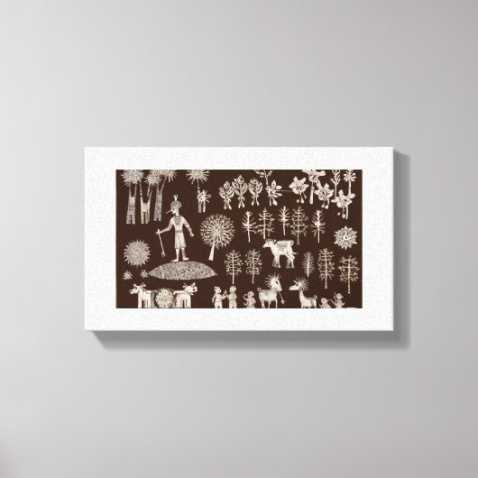 ワリ絵を描キャンバス キャンバスプリント (正面)