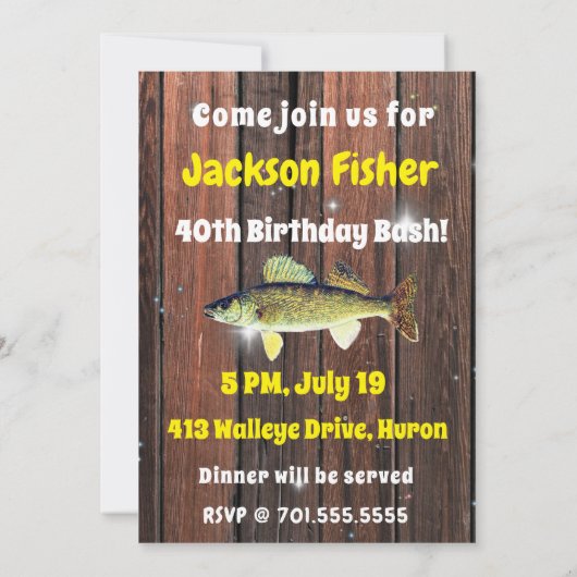 ワルおもしろいイェフィッシャーマンズ誕生日 招待状 (裏面)