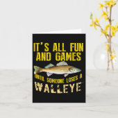 ワルおもしろいイ魚釣り淡水魚グラフィックメン カード (黄色い花)