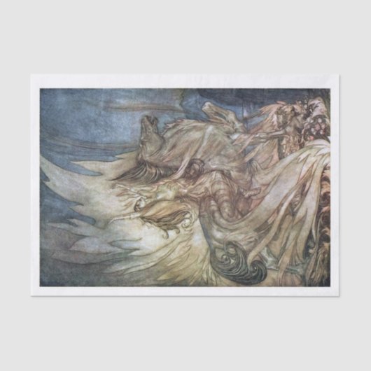 ワルキューリ分離ティッシュペーパー画像転送 薄葉紙 (正面)