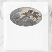 ワルキューレの乗り物 楕円形シール (バッグ)