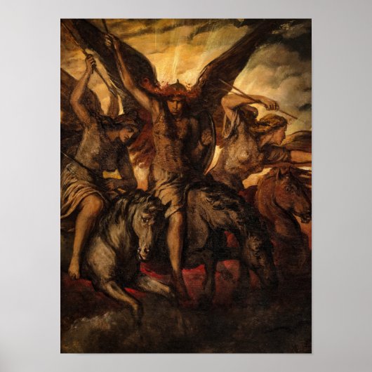 ワルキューレ， 1871年Elisabeth Jerichau-Baumann著 ポスター (正面)