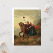 ワルサーとヒルディグンドが馬で逃げる カード (正面/裏面インサイチュ)